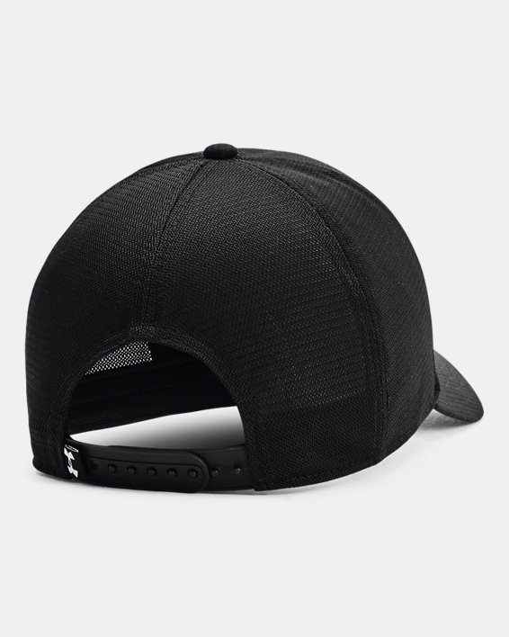 Men's UA Iso-Chill Armourvent™ Trucker Hat, Black, pdpMainDesktop image number 1